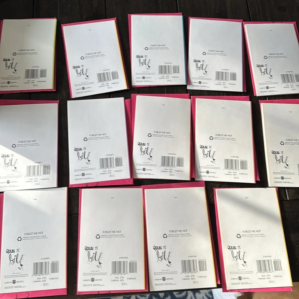 14 vintage 1993 Opus n' bill American Greetings cards.